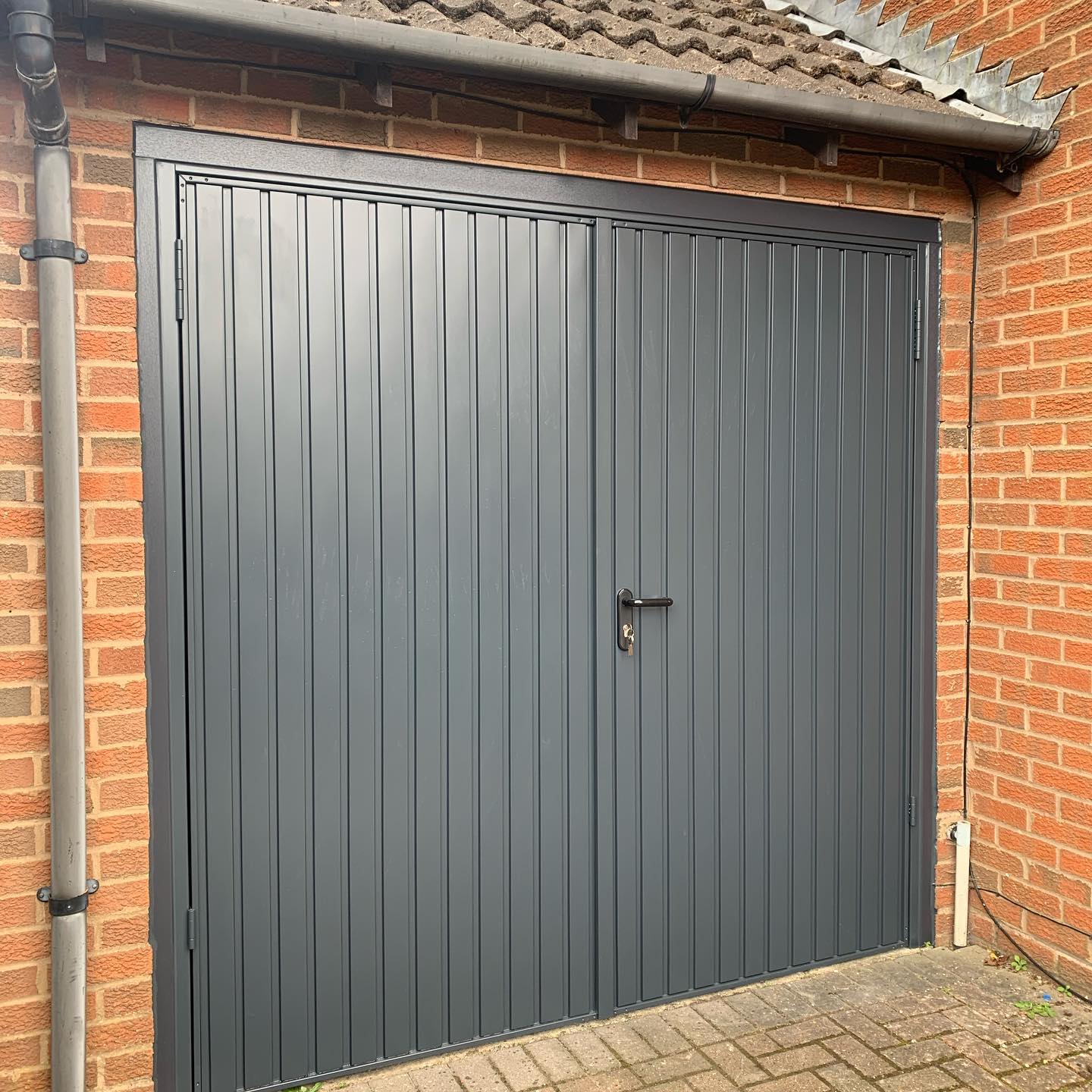 Side Hinged Garage Doors Newbury - Garador Steel Side Hinged Garage Door