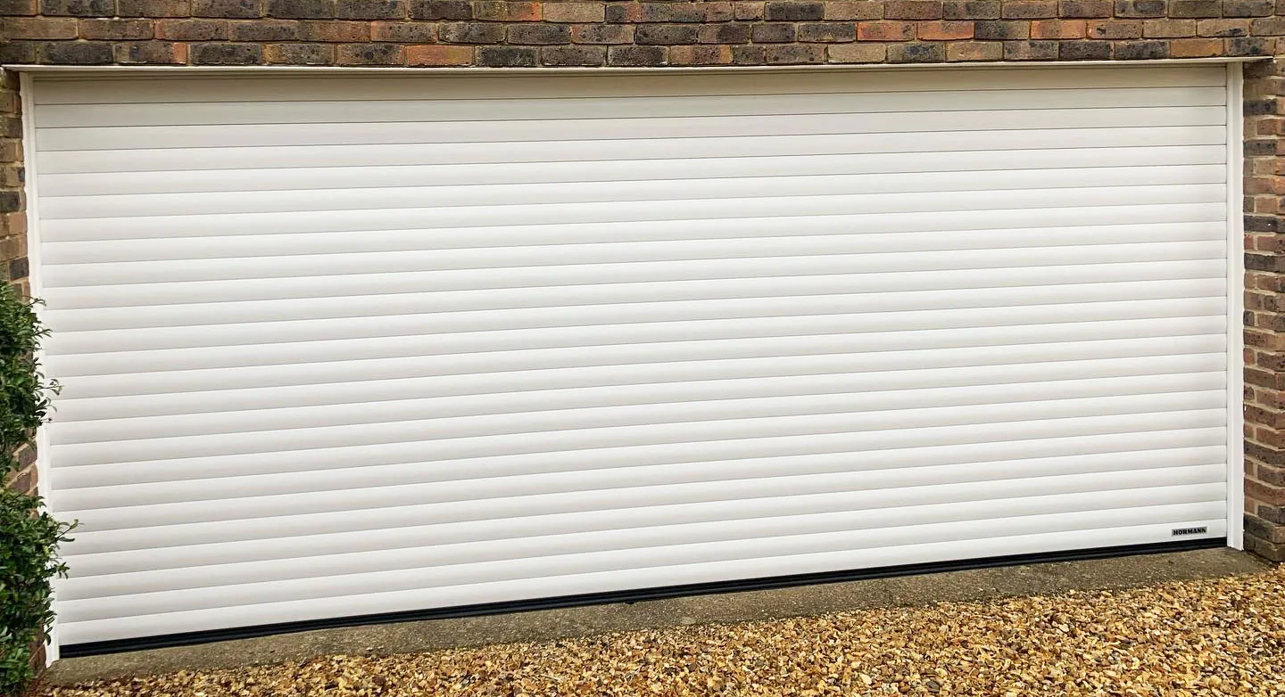 Hormann White Roller Shutter Garage Doors Reading