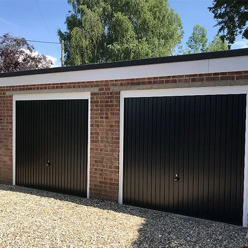 Up and Over Garage Door in Black