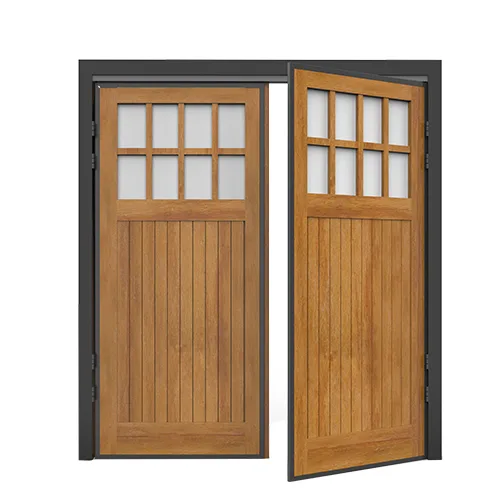 Burlington Style Timber Side Hinged garage doors