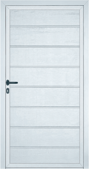 Large rib garage side door