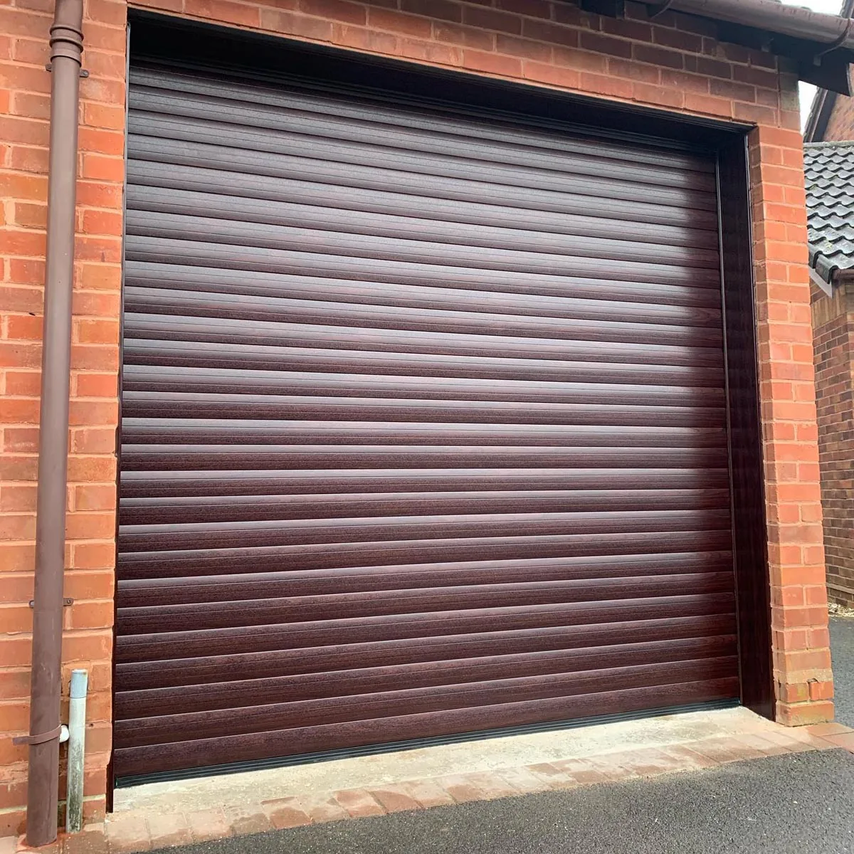 Roller Shutter Rosewood Effect