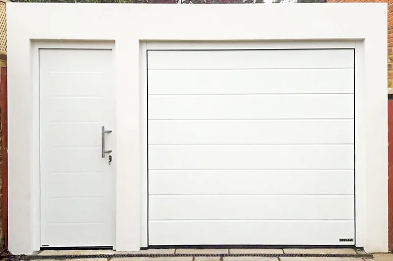 White Garage Side Door Basingstoke