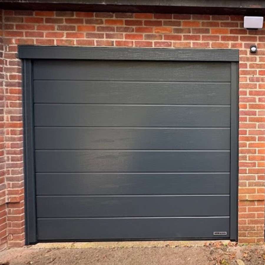 Hormann Sectional Garage Door in Anthracite