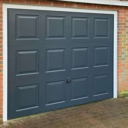 Anthracite panelled Up and Over Garage Door