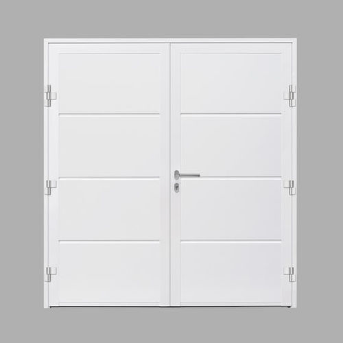 hormann side hinged garage door in white