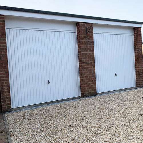Up and Over Garage Door in White