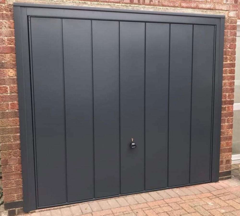 Hormann Up and Over Garage Door in Anthracite