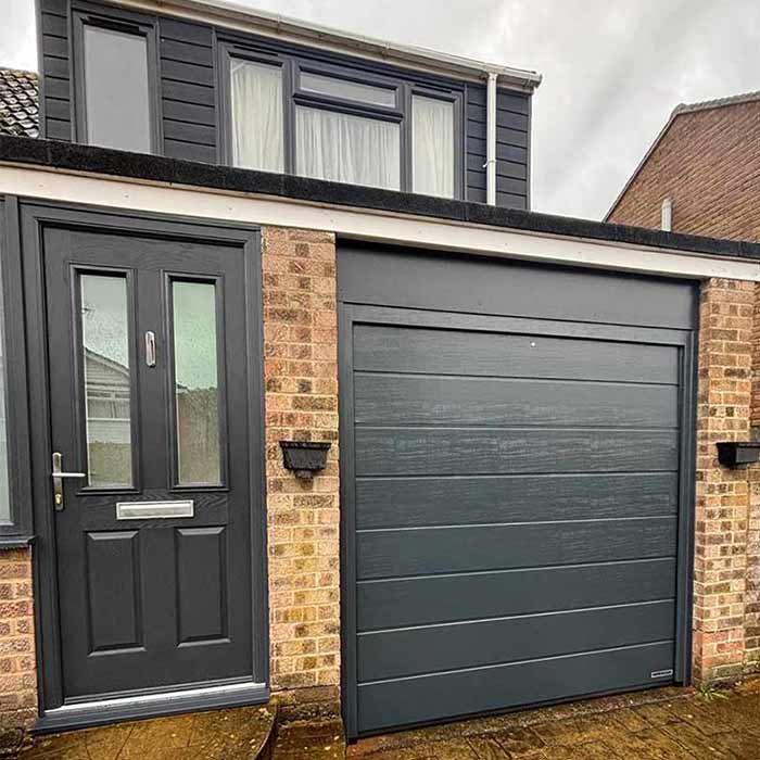 Anthracite Grey Hormann Renomatic Sectional Garage Door